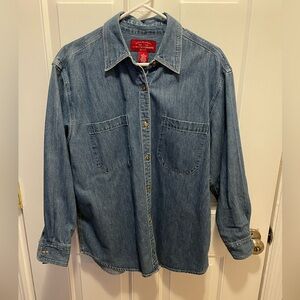 EUC LIMITED JEANS DENIM JEAN JACKET SHACKET SIZE M OVERSIZED 💕